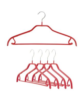  Silhouette Steel Grip Clothing Hanger, Model 41FRS, Set of 5
