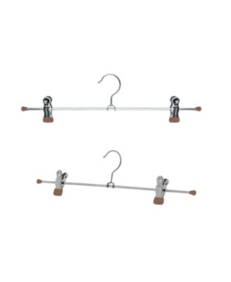  Adjustable Pant Clip Hanger with Grip Tip Clips, Model K40D, Set of 10