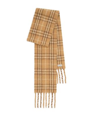 House Check Alpaca Wool Blend Scarf