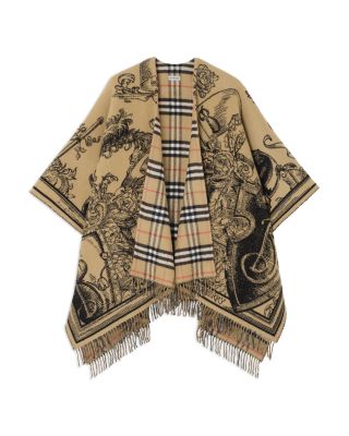 Etched Knight Reversible Wool Cape
