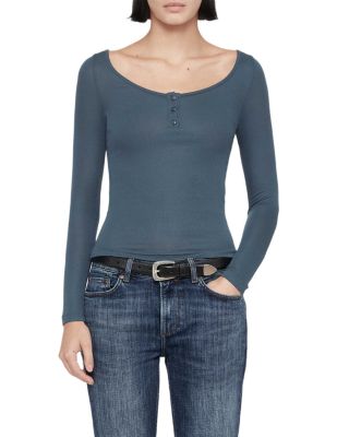 Jules Long Sleeve Henley Top