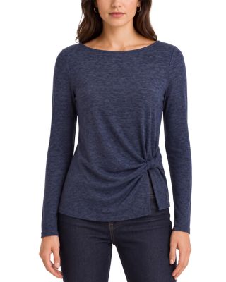 Twist Side Long Sleeve Top