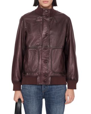 Memphis Leather Stand Collar Jacket