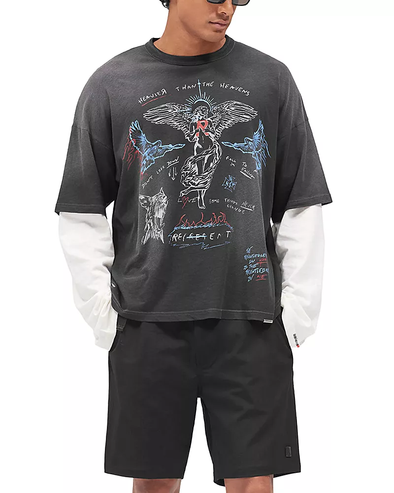 Represent Heavier Than Heavens Cotton & Hemp Logo Graphic T-Shirt