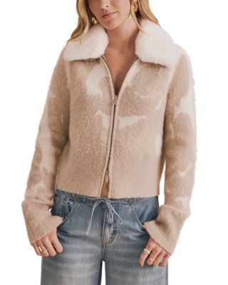 Lola Faux Fur Collar Cardigan