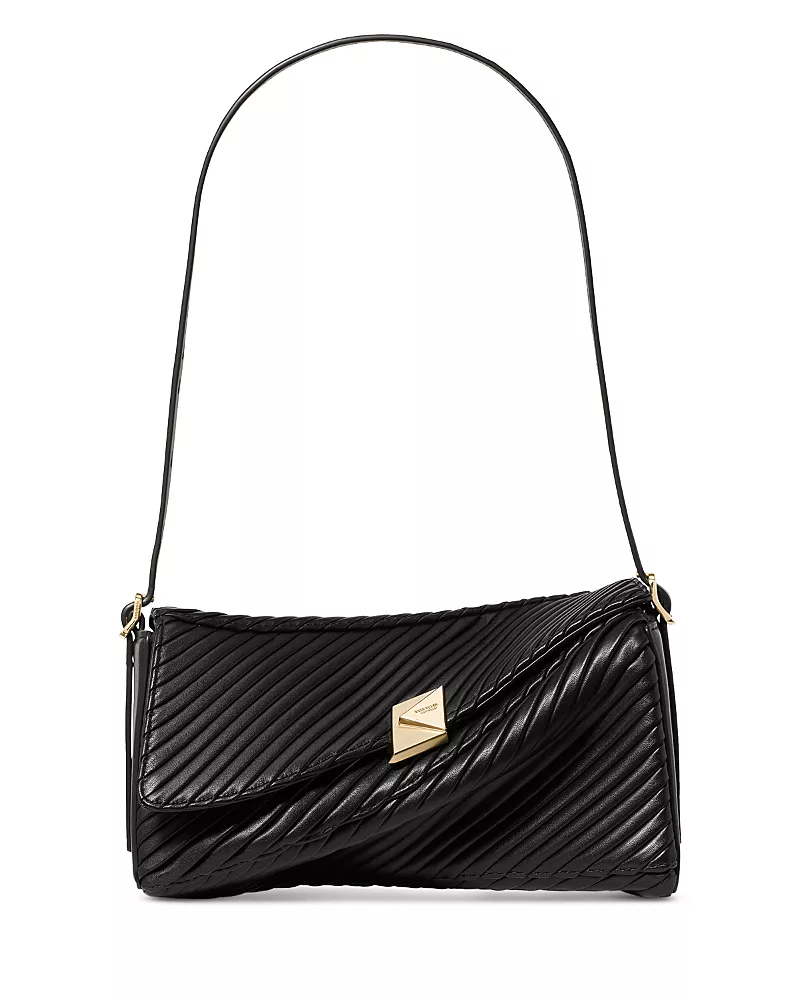 kate spade new york Deco Pleated Leather Shoulder Bag