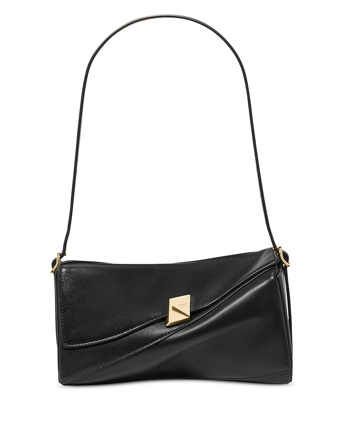 kate spade new york Deco Leather Twisted Flap Shoulder Bag