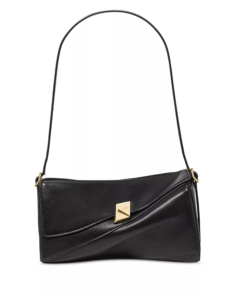 kate spade new york Deco Leather Twisted Flap Shoulder Bag