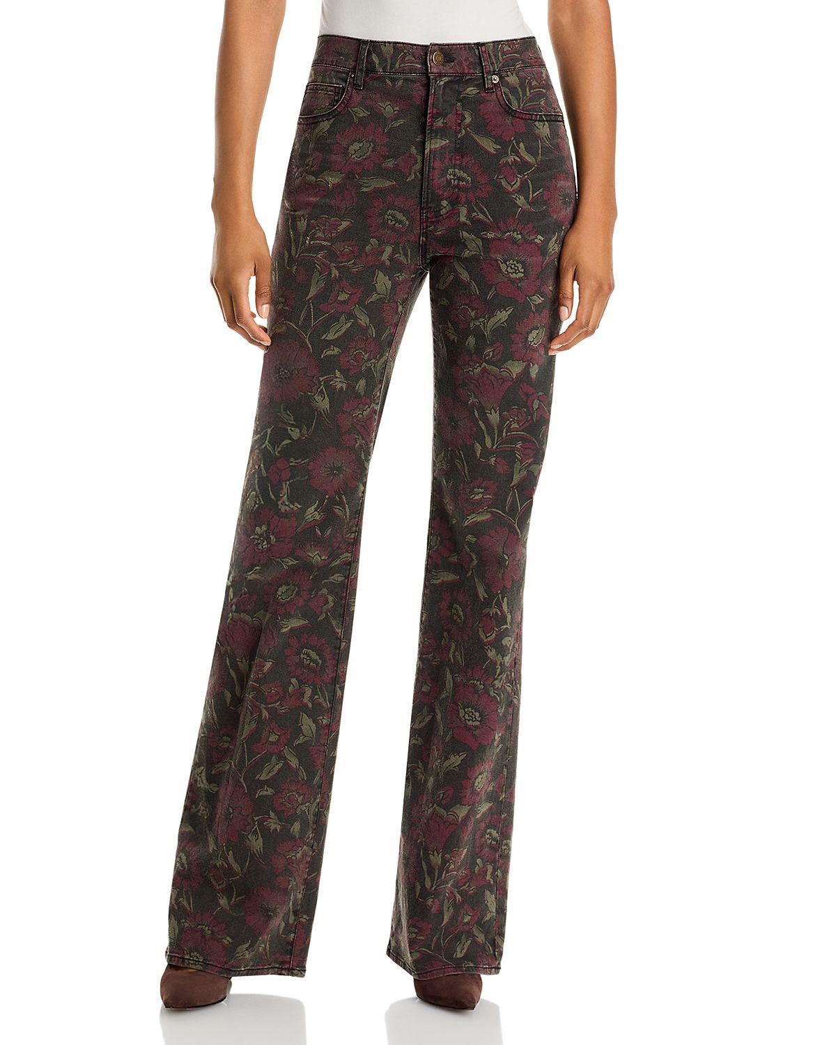 Veronica Beard Crosbie High Rise Wide Leg Jeans