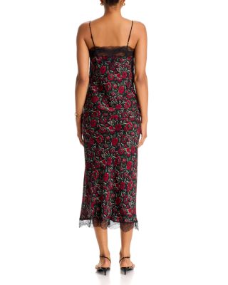 Clover Lace Trim Printed Skirt