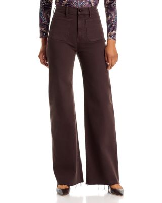 Grant High Rise Wide Leg Jeans in Espresso