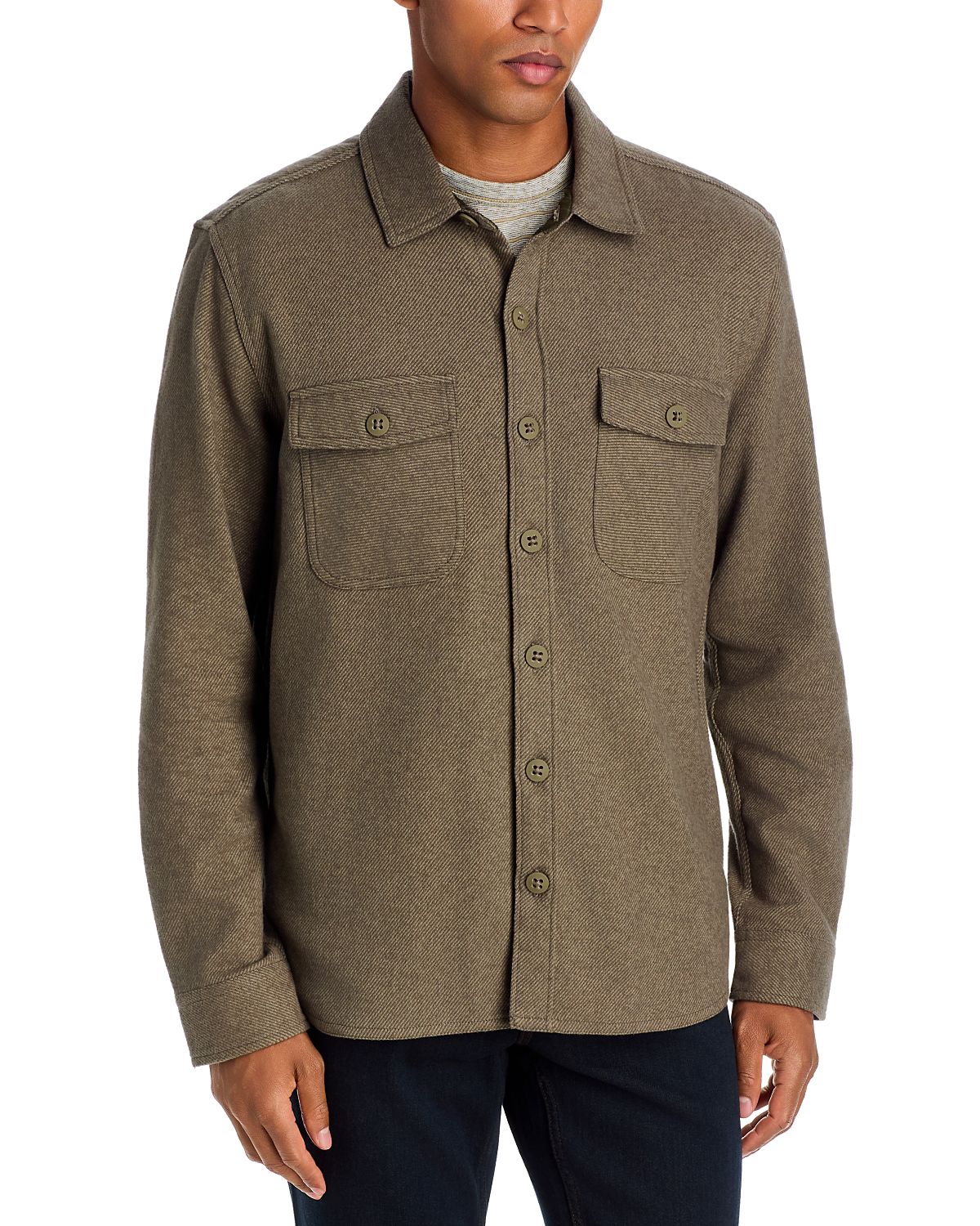 Paige Seymore Cotton Flap Pocket Overshirt