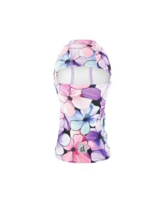  Girls' Floral Brushed Jersey Reflective Stretch Balaclava - Little Kid, Big Kid