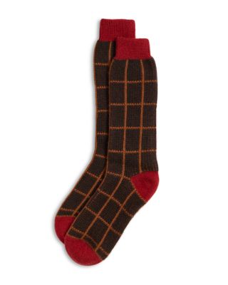 The Checker Soft Cashmere Socks
