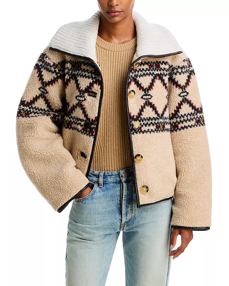 Isabel Marant Etoile Bredalia Wing Collar Coat