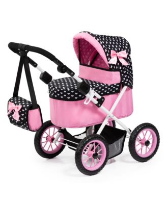  Trendy Heart Doll Pram with Matching Bag, Ages 3+