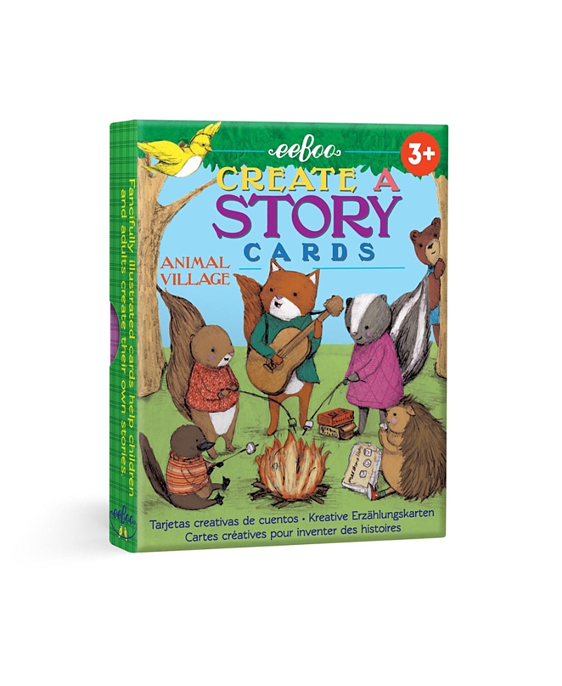 eeBoo Animal Village Create A Story Preliteracy Cards, Ages 3+