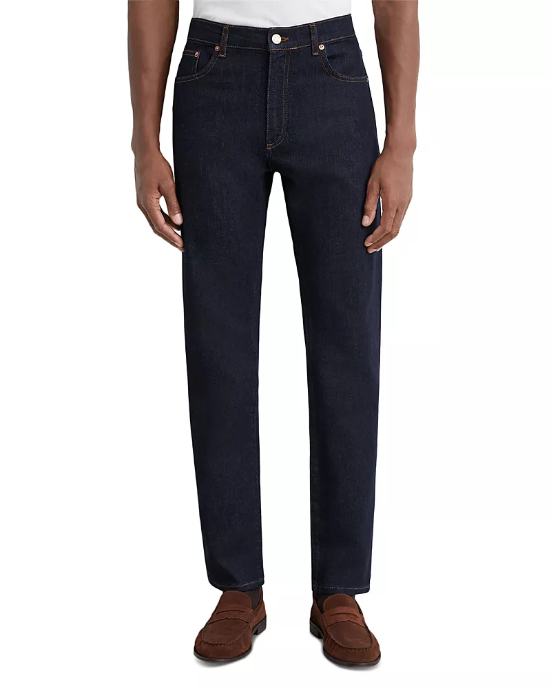 Reiss Floyd Cotton Blend Slim Fit Jeans in Rinse Wash