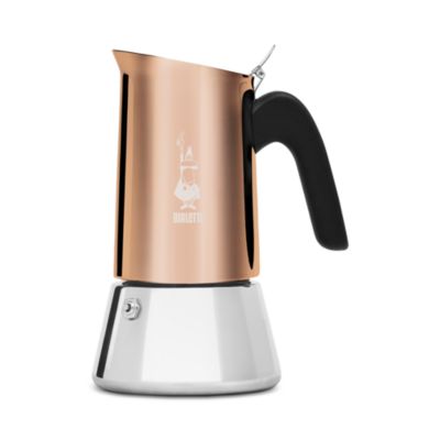 Venus Copper & Stainless Steel Moka Pot, 4 Cup