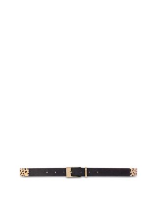 Black Suede Studio Women's Legend Reversible Calf Hair Belt