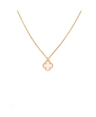  Sweet Alhambra Pendant Necklace 18K Gold and Mother of Pearl
