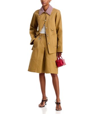 Cotton Utility Field Jacket & Cotton A-Line Utility Skirt
