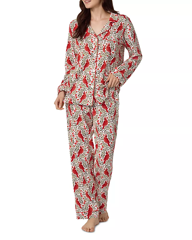 BedHead Pajamas x Rifle Paper Co. Cotton Stretch Knit Pajama Set