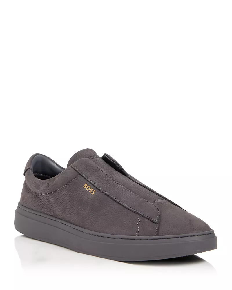 Boss Men's Kieran Nubuck Slip On Sneakers