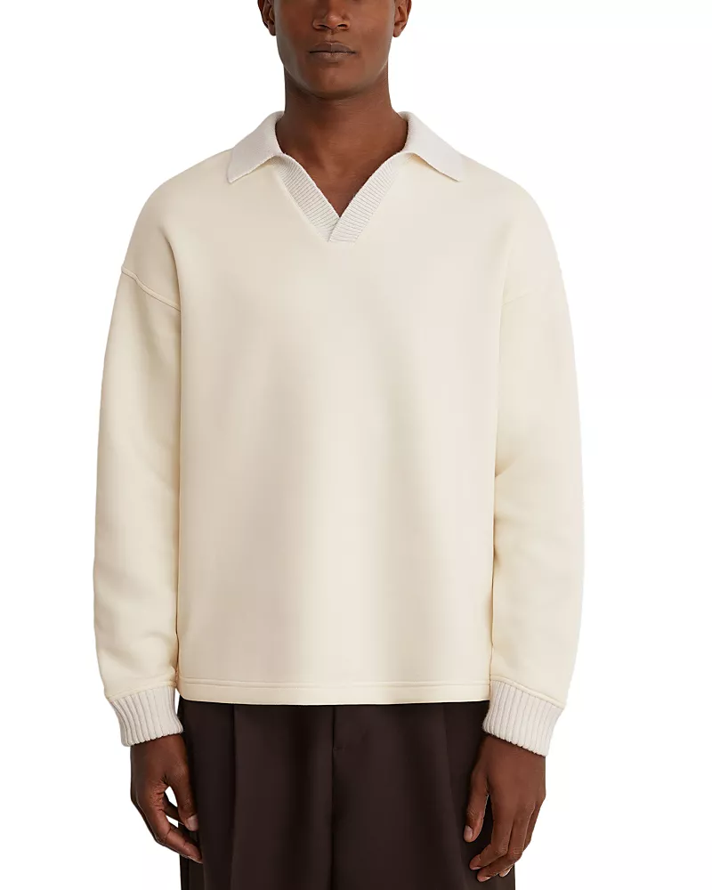 Reiss Beaton Open Collar Sweatshirt