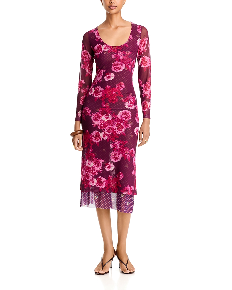 Johnny Was Aurorya Mesh Midi Dress