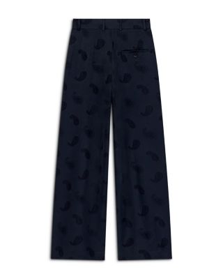 Wide Leg Paisley Print Pants