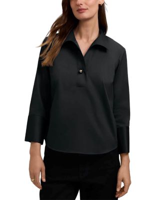 Catalina Sateen Popover Blouse