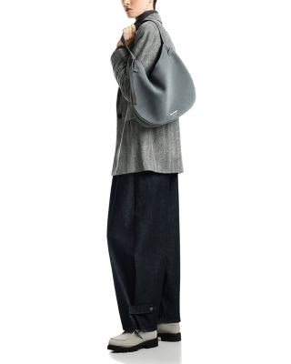 Leather One Button Blazer - thumbnail 2