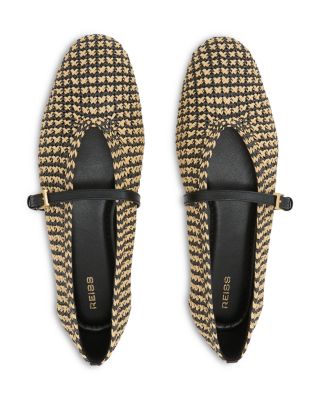Women's Davina Raffia Effect Ballet Flats