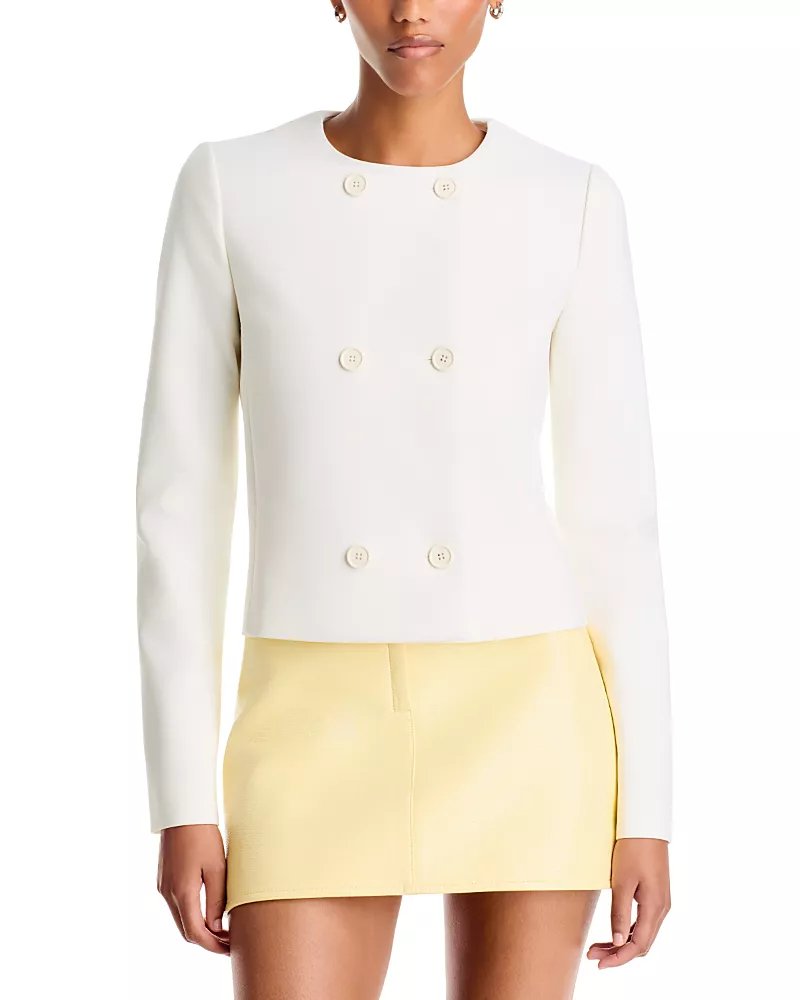 Courreges Double Breasted Knit Jacket