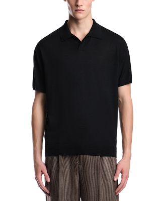 Wool & Silk Blend Polo Sweater