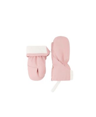  Girls' Lined Extended Cuff Connector String Mittens - Baby