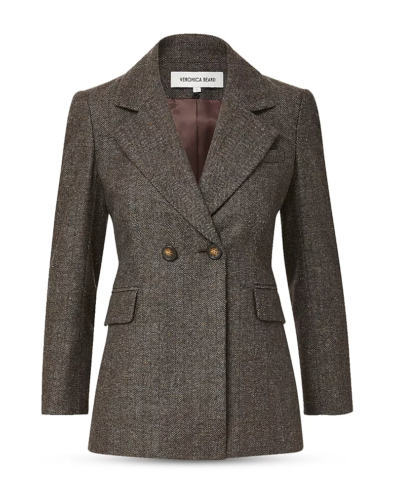 Veronica Beard Tilbury Notch Collar Dickey Jacket