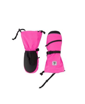  Girls' Teknik Waterproof Zipper Pocket Winter Mittens - Little Kid