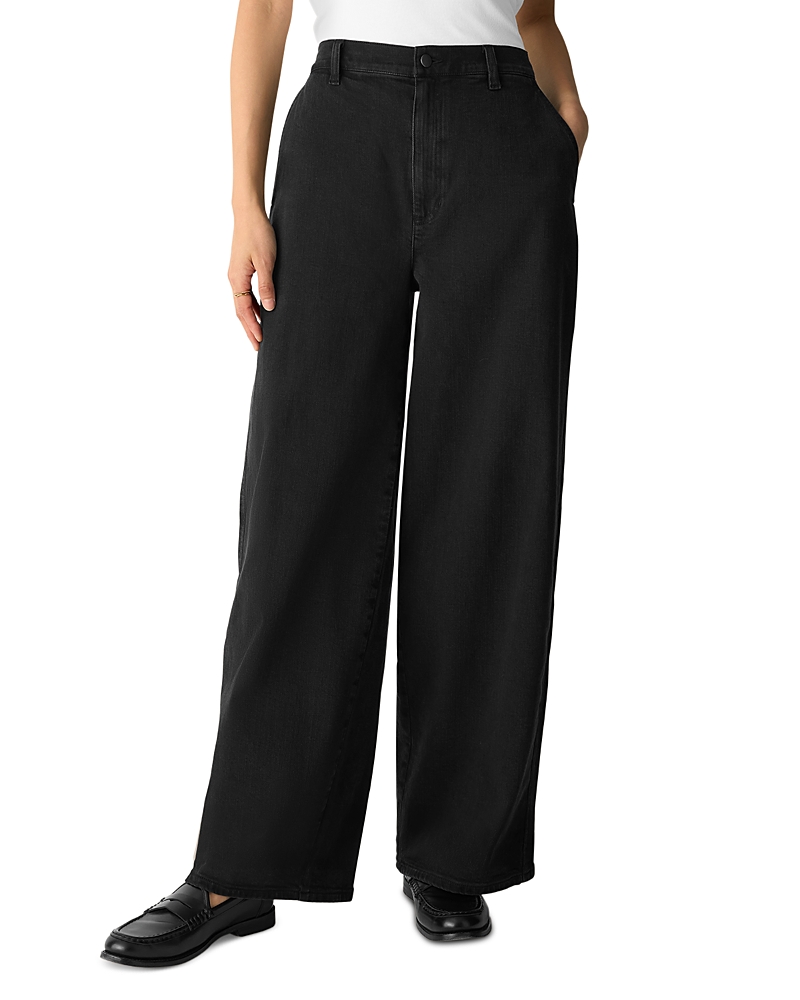 Eileen Fisher Cotton Blend Denim Trousers