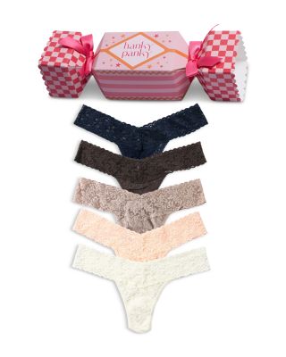 Signature Lace Low Rise Thong, Pack of 5