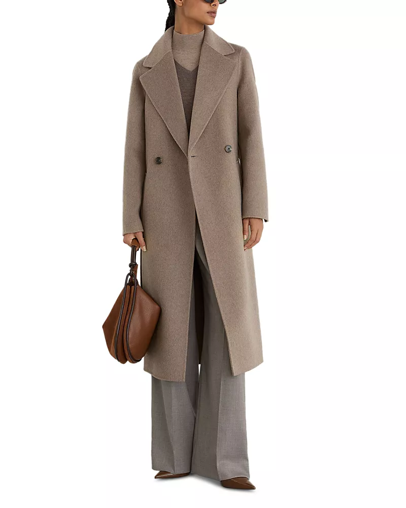 Reiss Thea Belted Double Breasted Coat