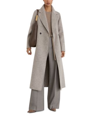 Petite Daia Wool Blend Herringbone Coat 