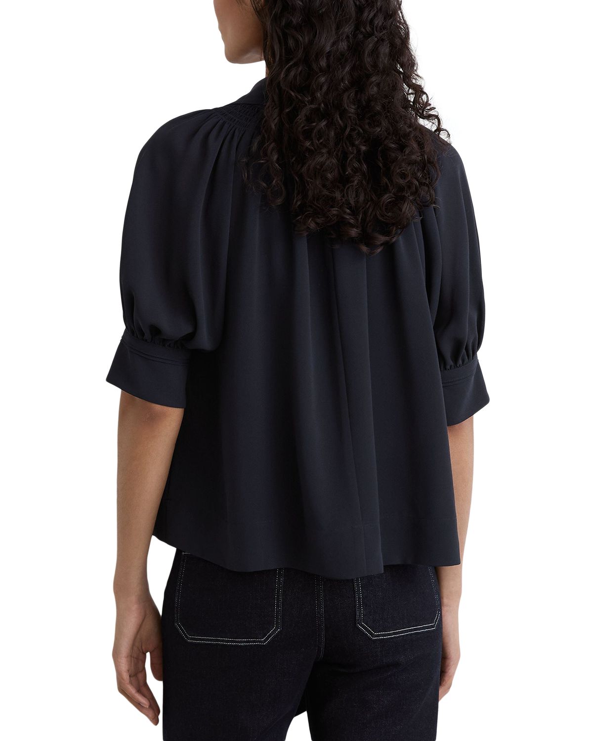 Lerina Tie Neck Short Sleeve Top thumbnail 3