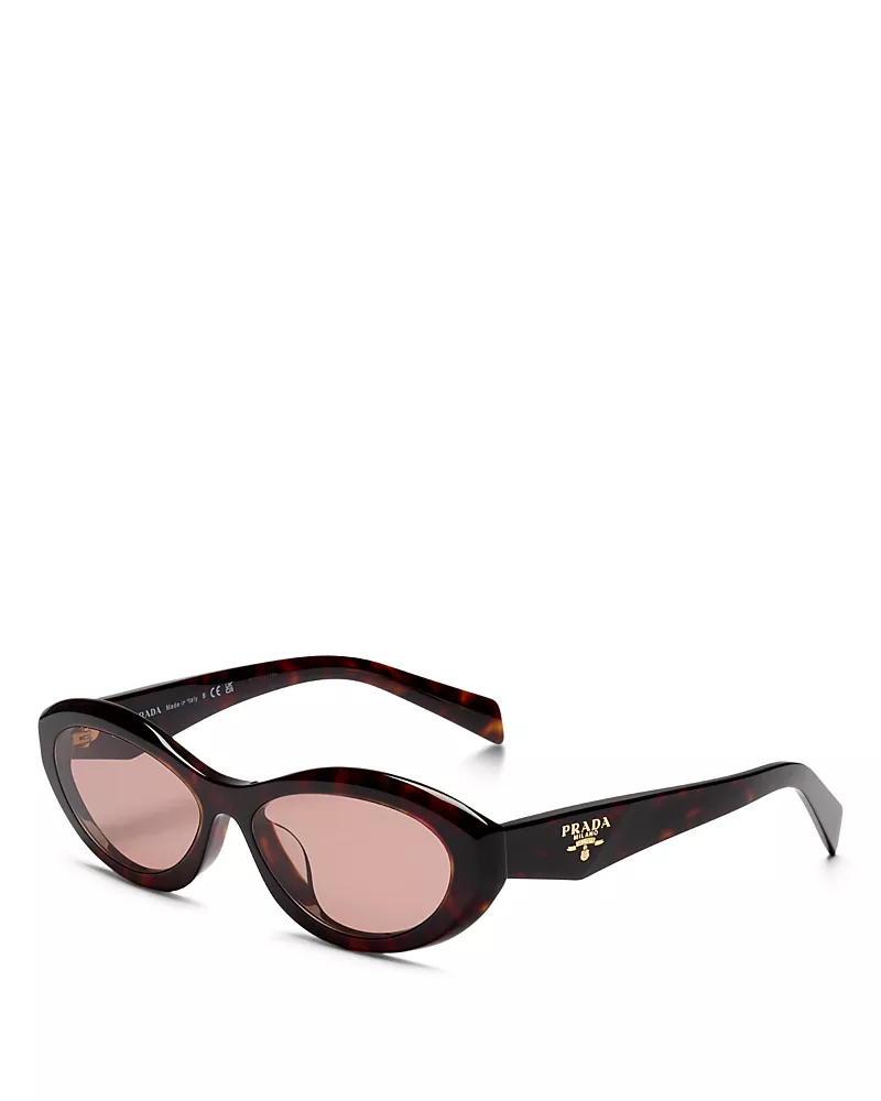 Prada Oval Sunglasses, 56mm