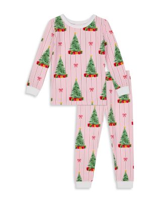 BedHead Pajamas Unisex Holiday Printed Long Sleeved Cotton Stretch Jersey Pajama Set, Little Kid, Big Kid - Exclusive