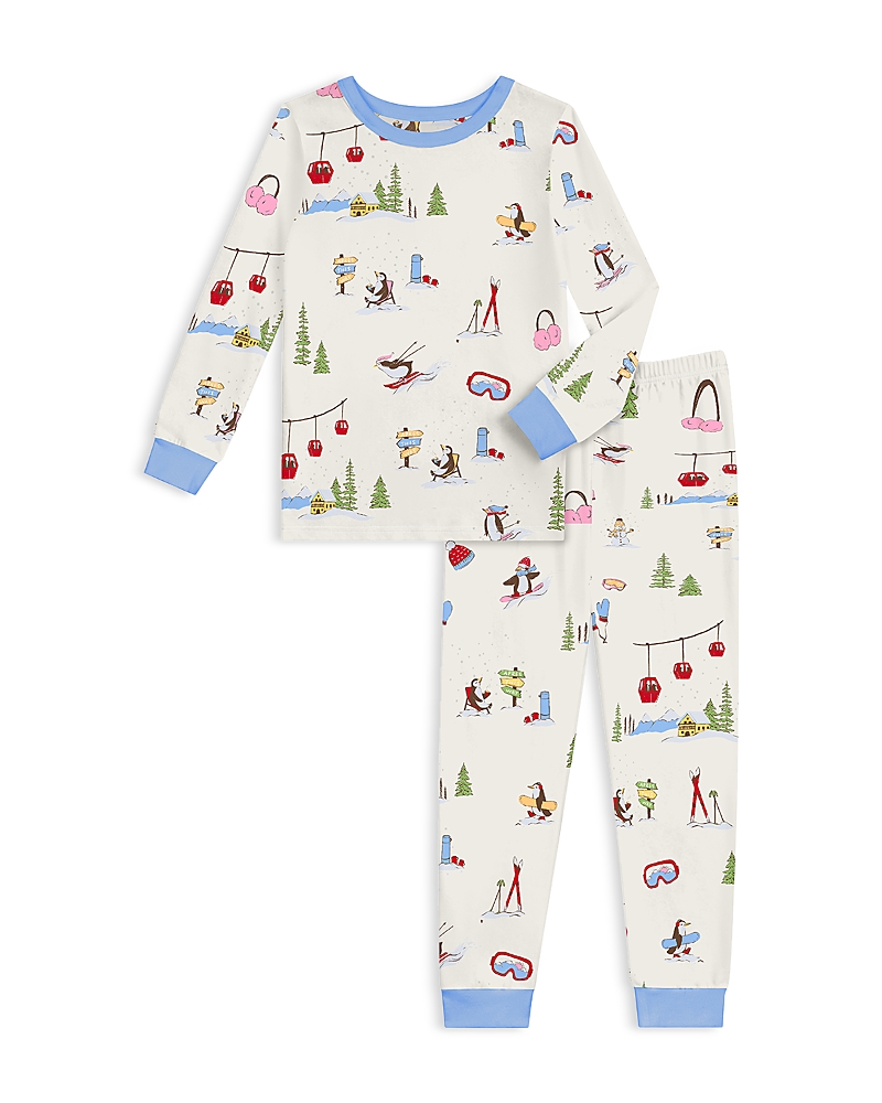 BedHead Pajamas Unisex Holiday Printed Long Sleeved Cotton Stretch Jersey Pajama Set, Little Kid, Big Kid - Exclusive