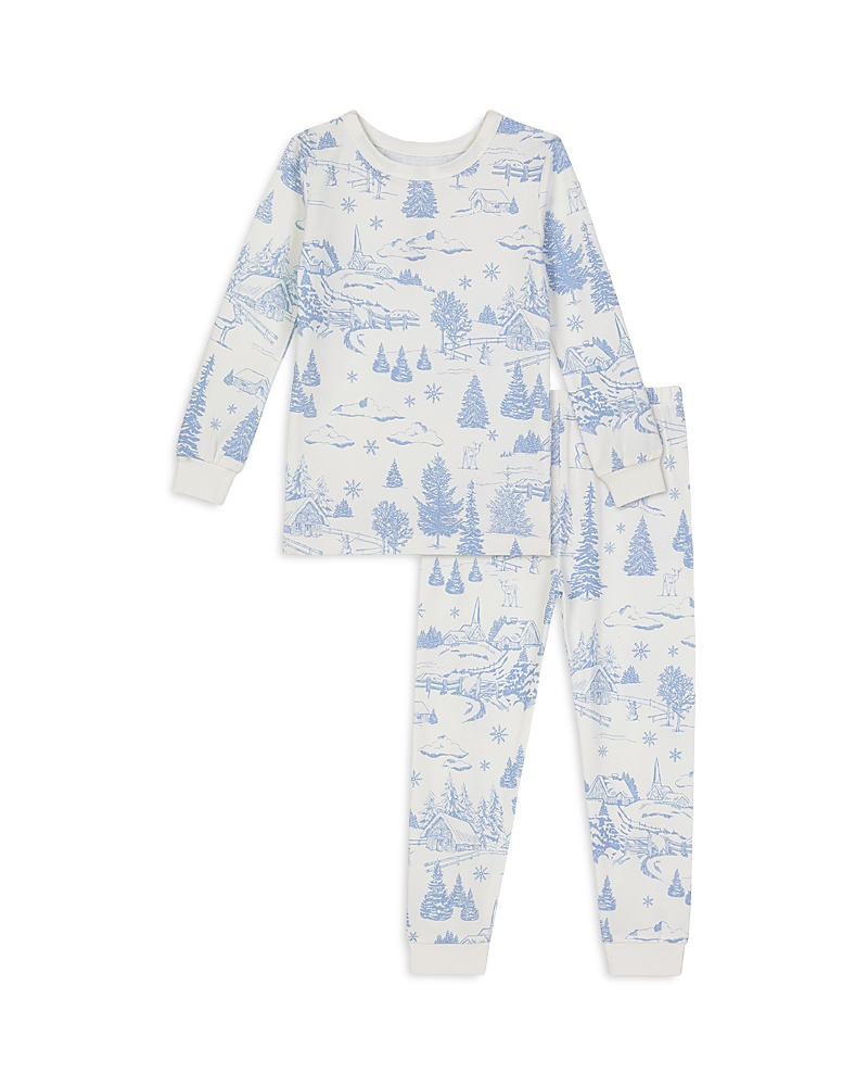 BedHead Pajamas Unisex Holiday Printed Long Sleeved Cotton Stretch Jersey Pajama Set, Little Kid, Big Kid - Exclusive