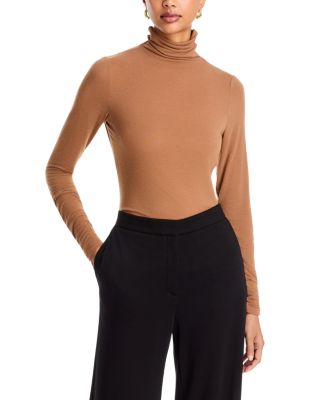Elongated Fitted Turtleneck Top
