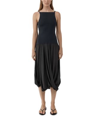 Mixed Media Midi Dress